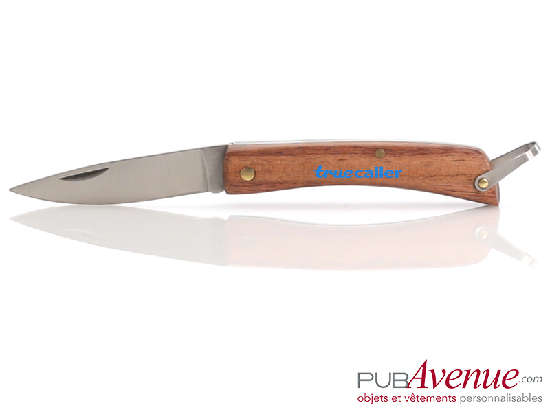 Couteau pliable en bois personnalisable Couteau pliable en bois personnalisable