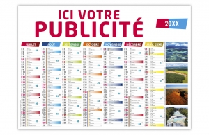 Calendrier personnalisé contrecollé 290 x 210
