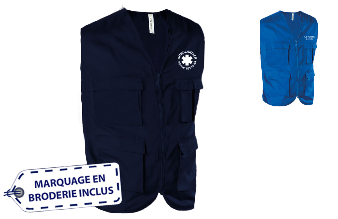 Veste ambulancier personnalisable Clearance