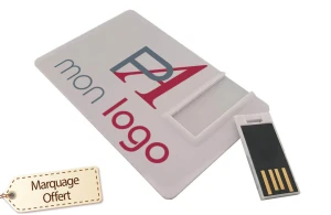 Clé USB personnalisée carte connectique amovible