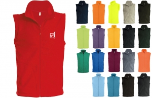 Gilet polaire homme personnalisé pour association 