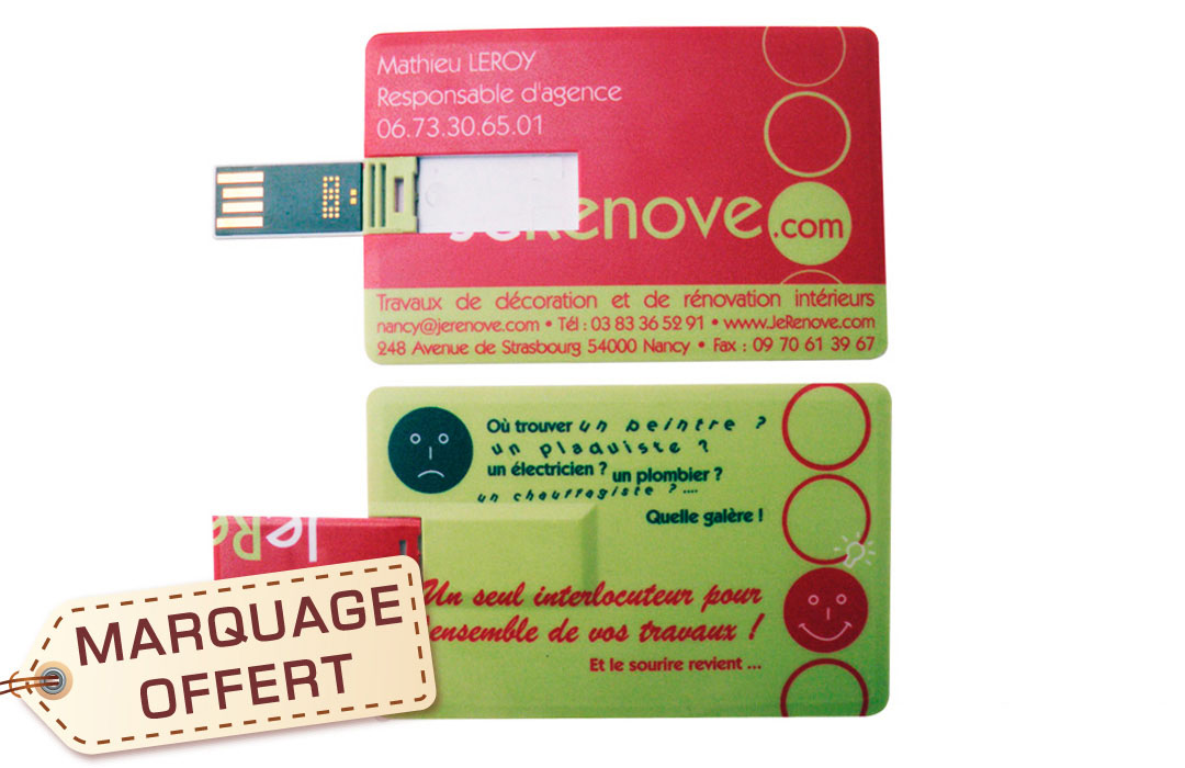 Clé Usb format Mini Carte Ronde 8 Go - Clé usb - e-goodies