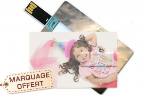 Clé USB personnalisable avec photo anniversaire cadeau invités pas cher 