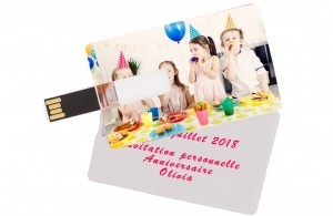 Clé USB carte personnalisée pour anniversaire
