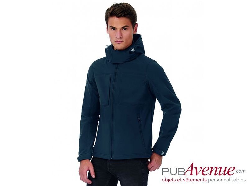Veste capuche Softshell personnalisable homme Veste capuche Softshell personnalisable homme