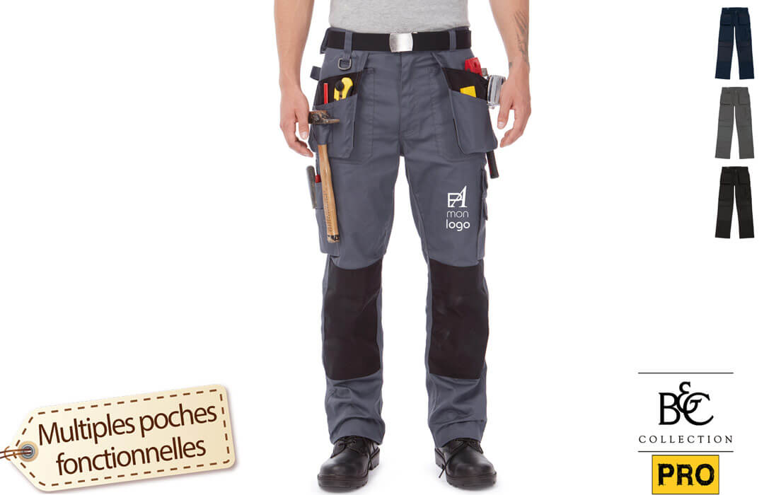 Pantalon de travail multipoches personnalisé pas cher