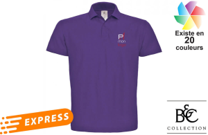 Polo couleur publicitaire personnalisé express livraison rapide 24h, 48h, 72heures 