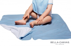 Couverture de bébé réversible publicitaire personnalisé pas cher 