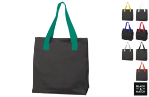 Sac de course publicitaire personnalisé "Black & Match"