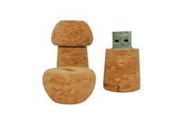 Clé USB bouchon de champagne personnalisée en liège