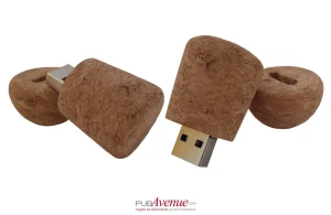 Clé USB bouchon de champagne personnalisée en liège