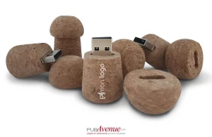 Clé USB bouchon de champagne personnalisée en liège