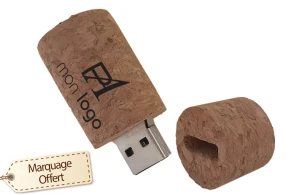 Clé USB bouchon de vin personnalisée en liège