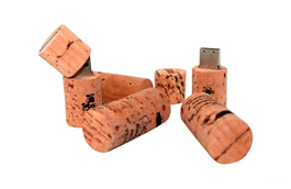 Clé USB bouchon de vin personnalisée en liège