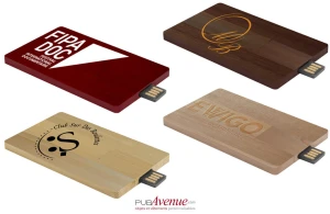 Clé usb carte personnalisée en bois écologique