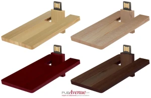 Clé usb carte personnalisée en bois écologique