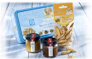 Coffret cadeaux aux biscuits salés à déguster