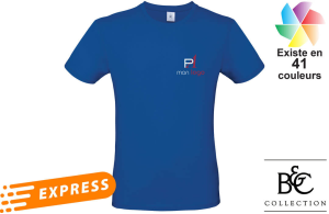 T-shirt B&C #E150 couleur personnalisé express livraison rapide 