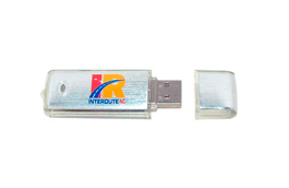 Clé USB personnalisée classic Pvc et alu brossé