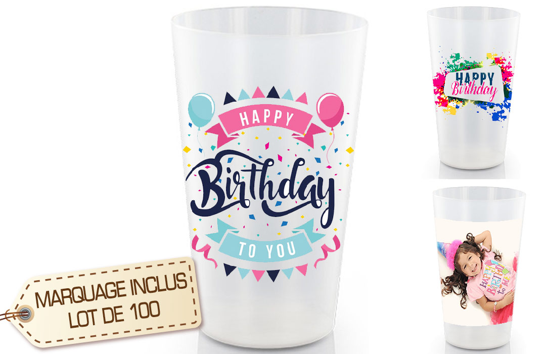 Gobelet Personnalisé Mariage Ecocup Réutilisable Cadeau invité -  France