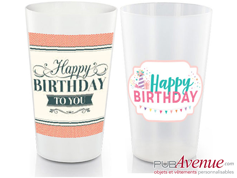 Gobelet d'anniversaire livraison express Gobelet d'anniversaire livraison express