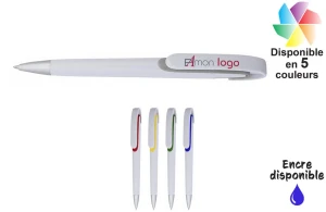 Stylo bille publicitaire original en plastique personnalisable avec logo 