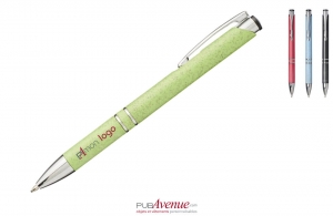 Stylo écologique haut de gamme en paille de blé publicitaire personnalisable 