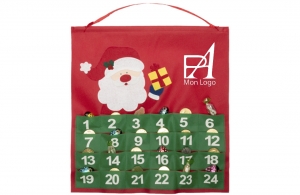 Calendrier Avent Noël personnalisé cadeau de fêtes