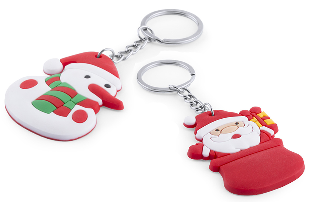 Porte-clés Noël personnalisé cadeau pour les fêtes