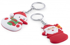 Porte-clés de Noel personnalisé cadeau publicitaire pour entreprise 