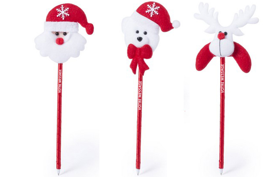 Stylo de noël personnalisé cadeau de fête pas cher