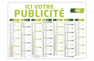 Calendrier bancaire personnalisé rigide 430 x 310