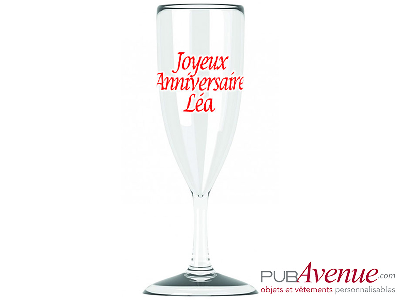 Coupe à champagne personnalisée pour anniversaire livraison express Coupe à champagne personnalisée pour anniversaire livraison express