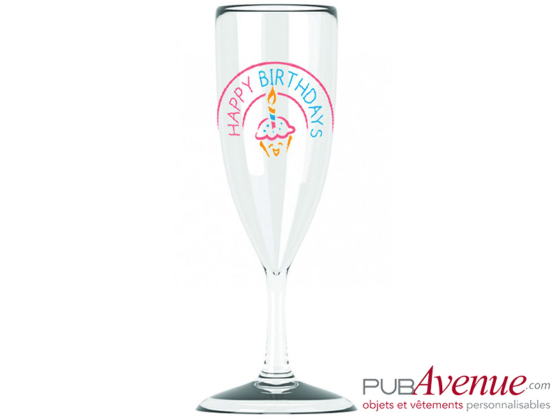 Coupe à champagne personnalisée pour anniversaire livraison express Coupe à champagne personnalisée pour anniversaire livraison express