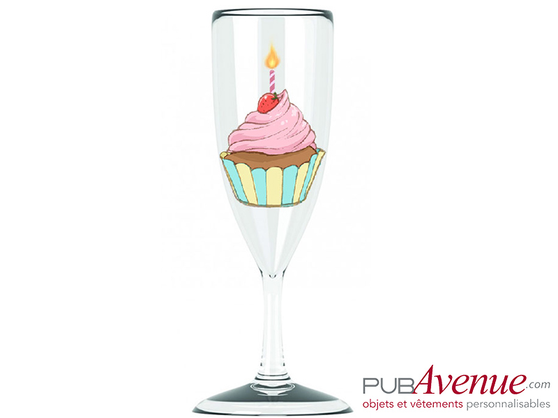 Coupe à champagne personnalisée pour anniversaire livraison express Coupe à champagne personnalisée pour anniversaire livraison express