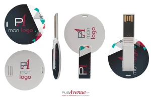 Clé USB personnalisée format carte jeton plat