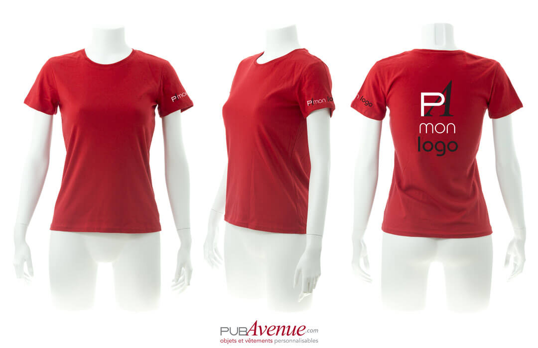 Tee shirt keya 150 pour femme publicitaire personnalisé