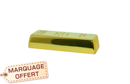 Clé USB publicitaire personnalisée métal en forme de lingot d'or 