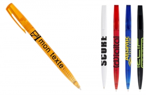 Stylo à bille en plastique publicitaire personnalisé pas cher 