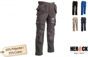 Pantalon de travail multipoche déperlant Herock