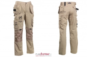 Pantalon de travail multipoche déperlant Herock