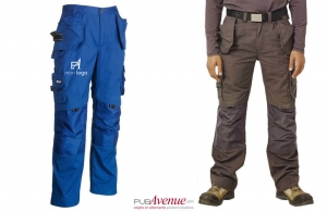 Pantalon de travail multipoche déperlant Herock