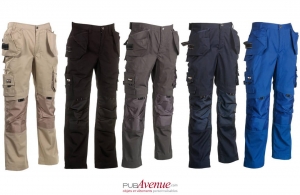 Pantalon de travail multipoche déperlant Herock