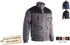 Blouson de travail multipoche professionnel personnalisé entreprise et artisan 