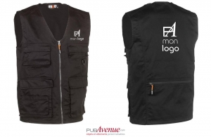 Gilet de travail sans manche multipoches Herock