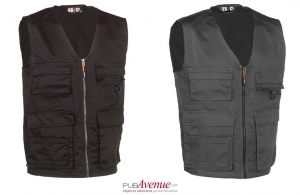 Gilet de travail sans manche multipoches Herock