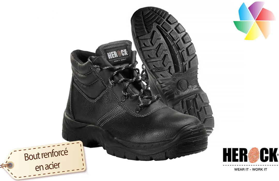 Chaussures bottines de travail et sécurité professionnelle