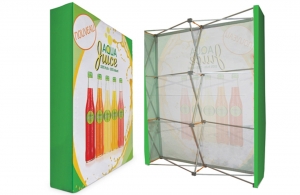 Mur d'image stand parapluie textile 3 x 3