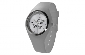 Montre personnalisée en silicone à quartz 3 aiguilles glopp