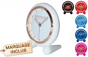 Montre pendulette publicitaire personnalisée de bureau en silicone 